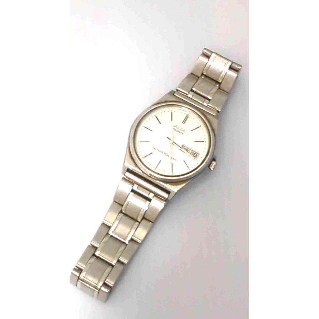 Used SEIKO ALBA Y143-8141 Unisex Quartz Analog Watch Working Item 50-26