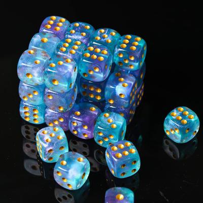 Poludie 10 Pezzi Dadi D6 a Sei Facce 16mm Dadi Divertenti per Giochi per Club RPG Gioco d'Azzardo da Tavolo per Feste Bar Accessori da Tavolo per Giochi da Tavolo
