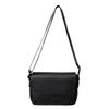 Square Men's Messenger Bag Solid Color Crossbody Bag Fashion PU Leather Shoulder Bag  Hiking
