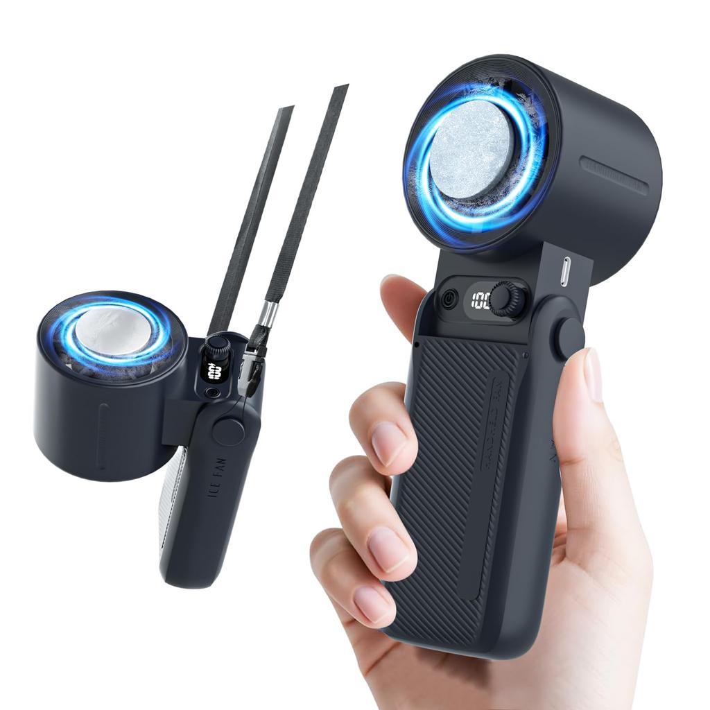 Summer Popular Innovative First 199 Wind Speed Portable Handheld Fan with Cooling Large Up to 40 Hours of Continuous USB Instant Compact Mini with LED