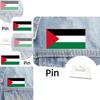 Broche géométrique en acrylique Drapeau palestinien personnalisé en gros
