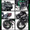 1:12 Kawasaki Ninja H2R Diavel Motorcycles Toy Car Model Light Sound Shock Absorption Miniature Vehicle for Child Birthday Gifts