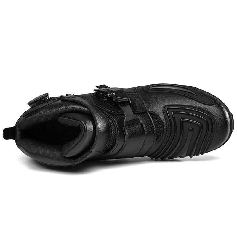 36-48 Unisex motociklu zābaki, liela, maza āda, Citron pretslīdes motociklu zābaki