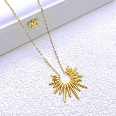 Clavicle Chain Personality Simple Sunflower Pendant Fashion Necklace High-end Niche Design