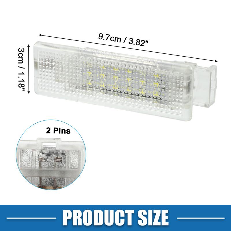 Motoforti 2 Pcs Interior Trunk Light Courtesy Footwell Boot Lamp for VW Beetle 12-19