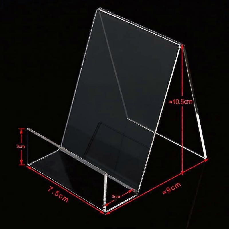 6 Packs Clear Acrylic Book Stand,transparent Book Display Stand, Book Stands For Display, Acrylic Bookshelf For Displaying