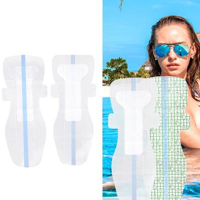 Długa podpaska higieniczna do pływania ze skrzydełkami, wodoodporna podpaska higieniczna do pływania, samoprzylepne plastry do pływania dla kobiet pływających