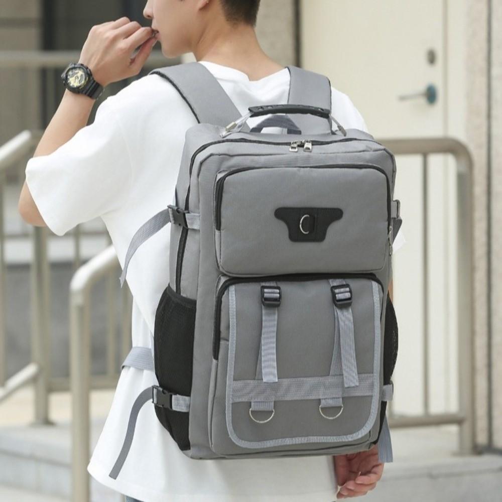 Large Capacity Men's Backpack Waterproof Outdoor Hiking Backpack Unisex Commuting Bag Hiking