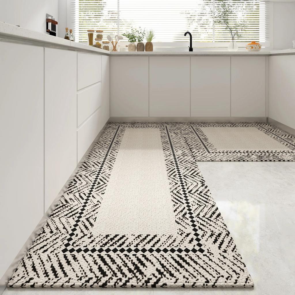 Carpet for Kitchen Runner Rug Non-slip Floor Mat Long Carpets Dustproof Elegant Minimalist Style Home Decoration Rugs