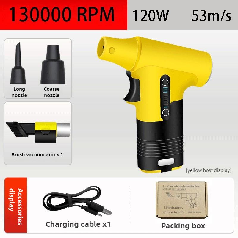 130000RPM Outdoor Small Handheld Fan Multi-functional Suction And Blowing Fan Rechargeable Camping Powerful Turbo Fan