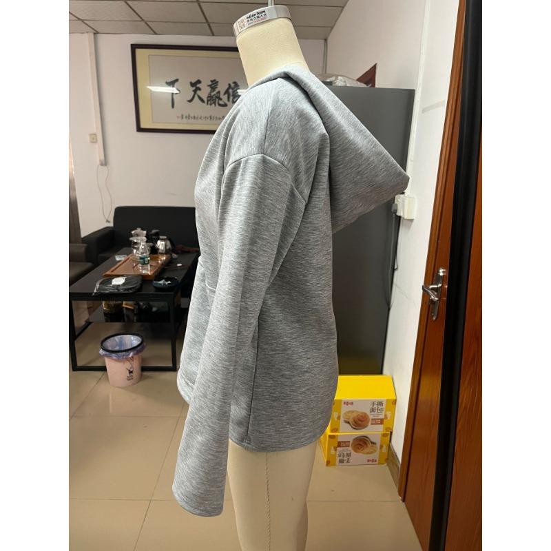 2025 Autumn and Winter New Elegant Hooded V-neck Women's Sweatshirt