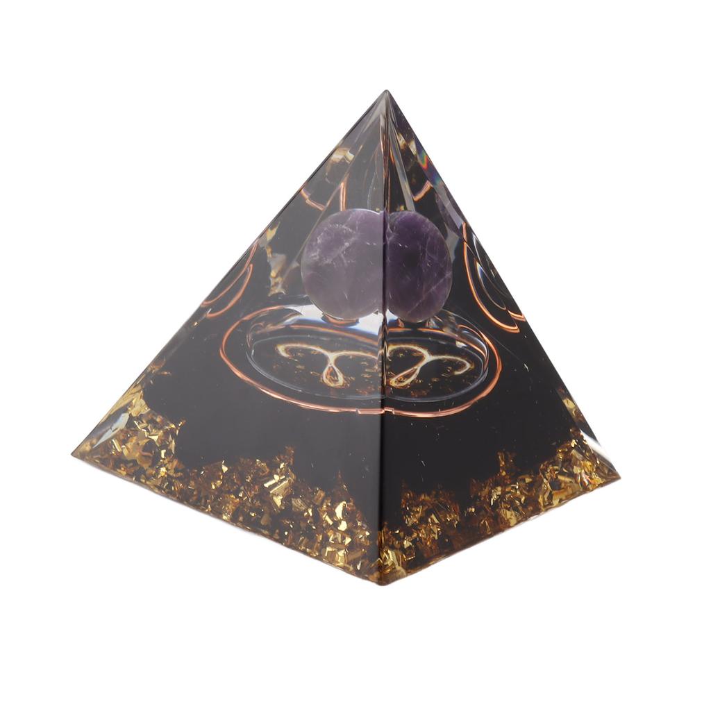 5cm Orgonitová pyramida pro pozitivní energii Léčivá křišťálová pyramida Meditace Orgonitové pyramidy