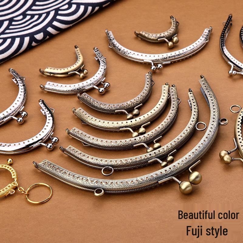 Retro Handmade Coin Purse Clasp Clips - DIY Material Kit for Crafting Bags