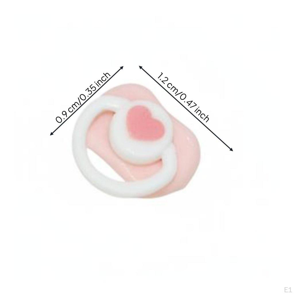 OB11 Doll Pacifier Cute Design Heart Detail Miniature Comfort Item