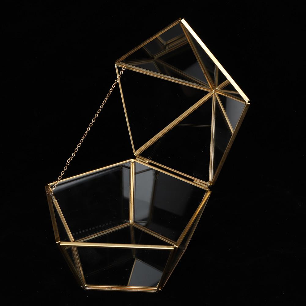 Einzigartiger Geometrischer Sukkulenten-Pflanztopf Künstlicher Blumenbehälter Halter Staubschutz Dekoration