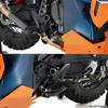 ZETA RACING Adventure für Waldwege und lange D8366 KTM/HUSQVARNA Fußrasten, Schwarz, Touren,