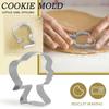 Mädchenförmige Keksmaschine Keksform Puppenkopf Keksausstecher Backwerkzeug Charakter Keksmaschine