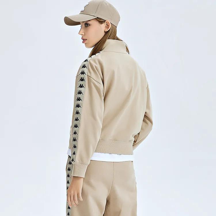Kappa Sweatshirts Women's Stand Collar Moderate Regular (Unisex) Sweatshirts K0C82WT04