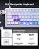 EPOMAKER HE68 Lite Hall Effect Magnetic Gaming Keyboard with 8000Hz Polling Rate 128K Scan Adjustable Snap SOCD Wired Mac Compatible Software & Rate,