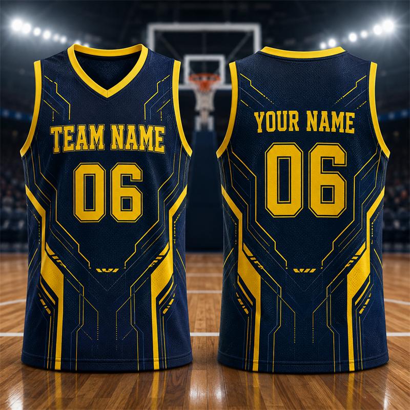 Simple Fashion Basketball Jersey Team Uniforms For Men Custom Name Team Name Number Sports Vest Loose Quick Dry Tank Tops