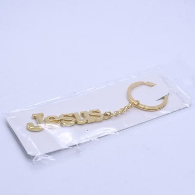 Preghiera Religione cristiana Portachiavi Portachiavi Gesù Lettere Portachiavi in ​​metallo Ciondolo Borsa Charms Gioielli Borsa Accessori