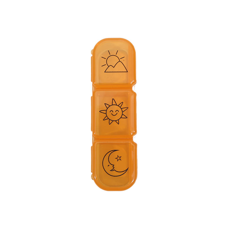 Mini Pill Case 3 Grids Tablet Pill Organizer Case Medicine Drug Storage Box Pill Box Dispenser Travel Tablet Holder Container