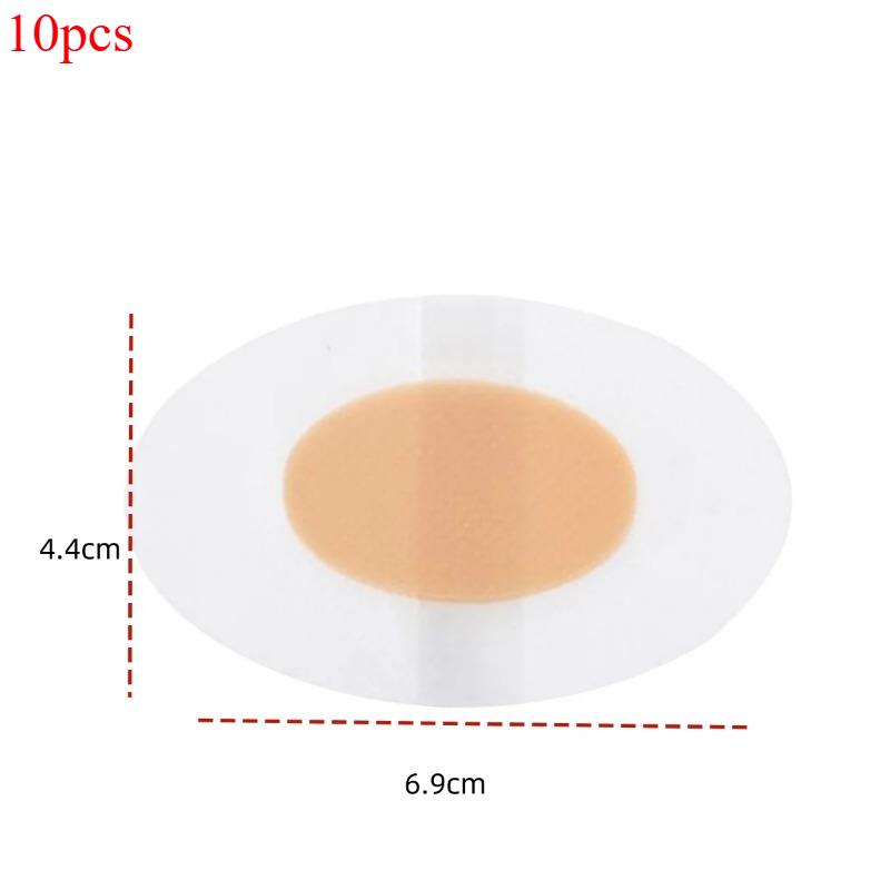 

10pcs Heel Protectors - Adhesive Foot Patches, Blister Pads, Heel Liners & Shoe Stickers for Comfort & Protection Round sandwich 10pcs білий