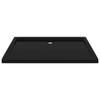 Vidaxl Shower Tray, Rectangular, Abs, Black, 80X110 Cm