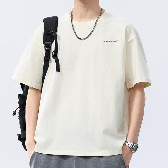 New Summer Men's Round Neck Printed Short-sleeved T-shirt Thin Casual Youth Half-sleeved Shirt