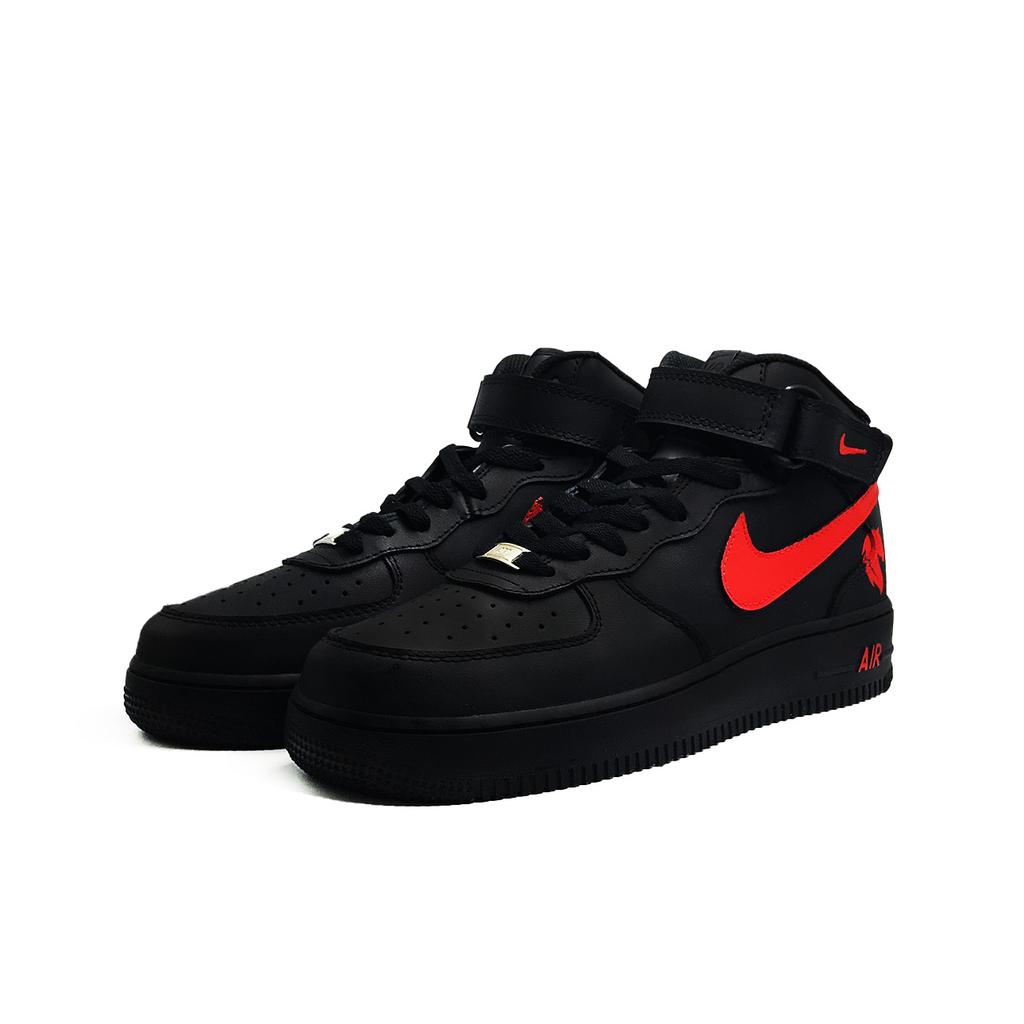 Nike Air Force 1 Fiery Flame Horse Thermal Waterproof And Breathable Height Increasing CW2289-001(Team1709-)