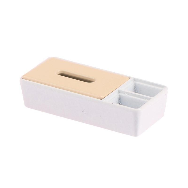 Decorative Tissue Holder Safe Plastic Miniature Tissue Box For Kids Birthday Gift And Doll House Landscape Creation