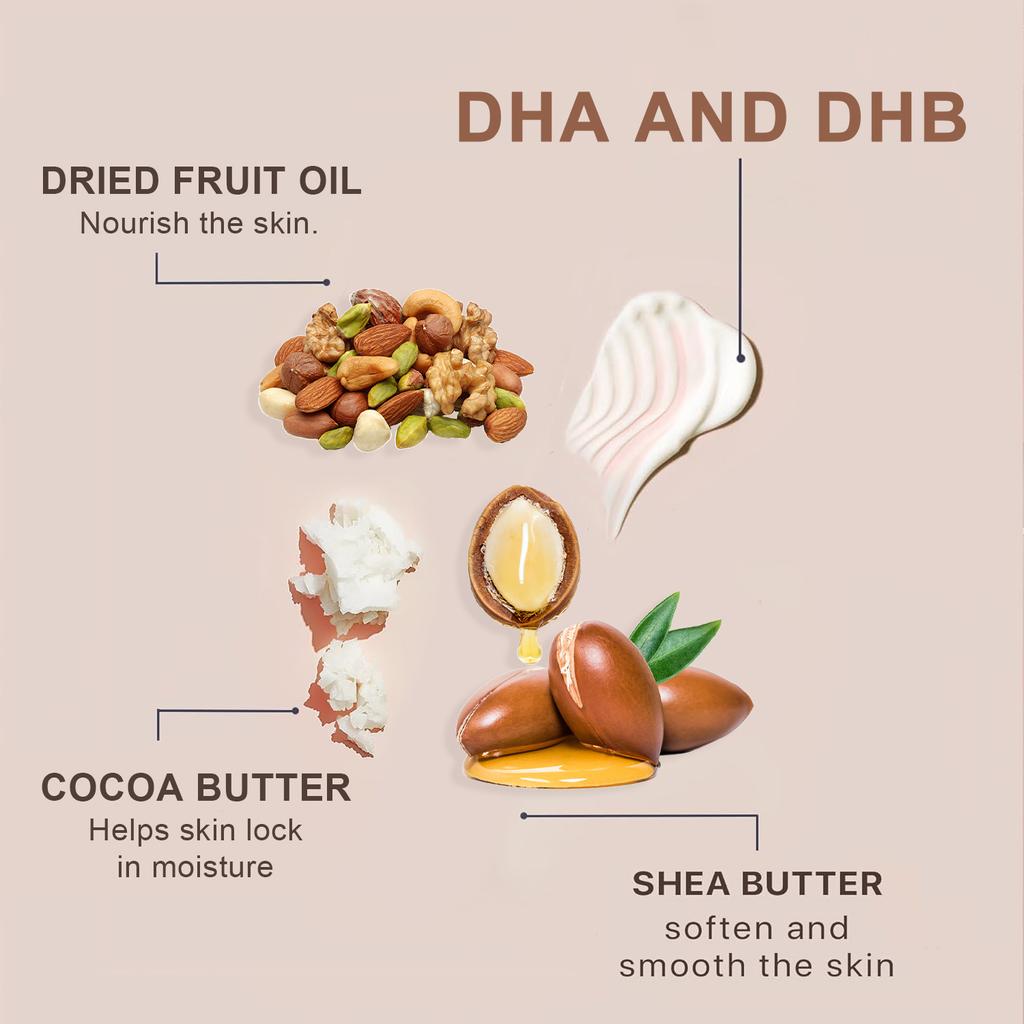 Sunless Tanner - Bronzer Buildable Light, Medium or Dark Tan, Instant Body Bronzer & Gradual Sun-kissed Glow