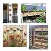 Mini Metalen Lieveheersbeestje Kever Hek Hanger Muur Hangend Ornament Standbeeld Buiten Patio Tuinbeeldje Sculptuur Voor Huisdecoratie