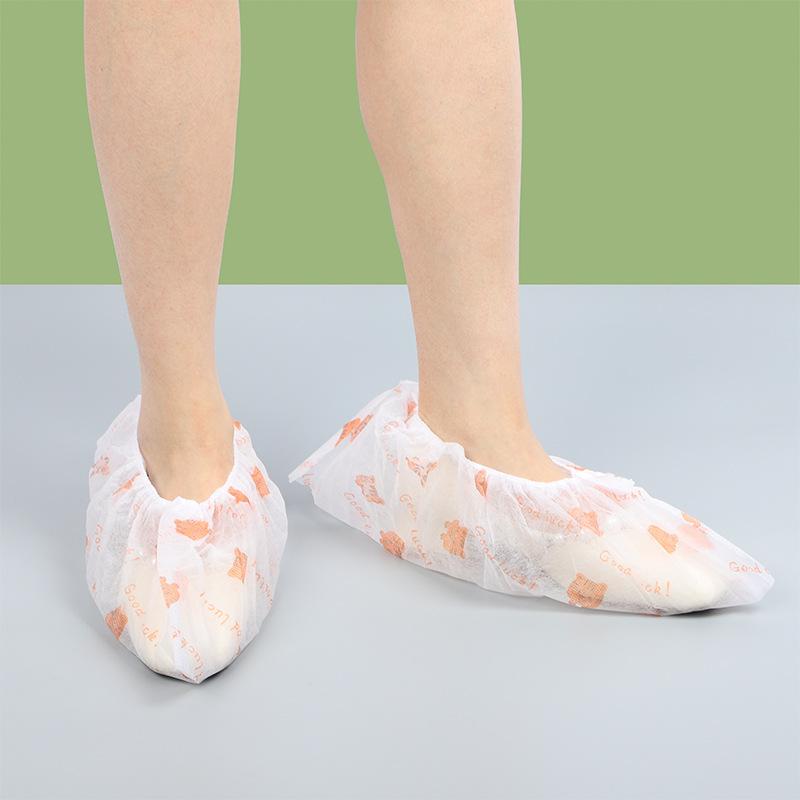 100Pcs Disposable Shoe Covers Boot Non-Slip Large Foot Booties For Indoors Contractors Floor Carpet Shoe Coverings Protectors