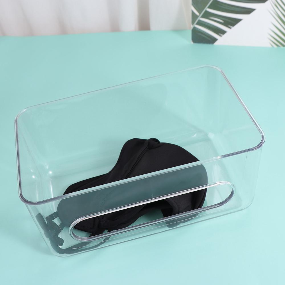 Plastic Disposable Mask Holder Free-punching Tissue Box Practical Mask Box  Home