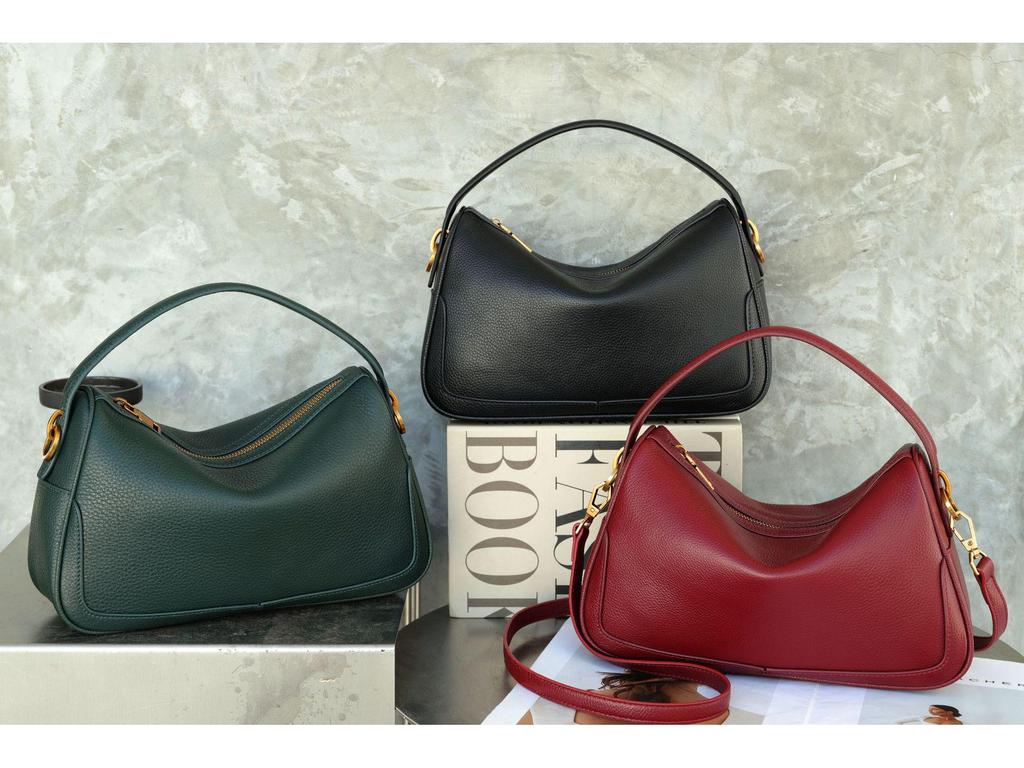 2025 Herbst/Winter High-End Echte Leder Brotdose Umhänge- und Handtasche für Damen