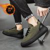 Moda Invierno Zapatos Casuales de Suela Gruesa para Hombre Tela de Plumón Impermeables Ligeros Cálidos para Exterior Zapatos Casuales Más Zapatillas Gruesas de Terciopelo