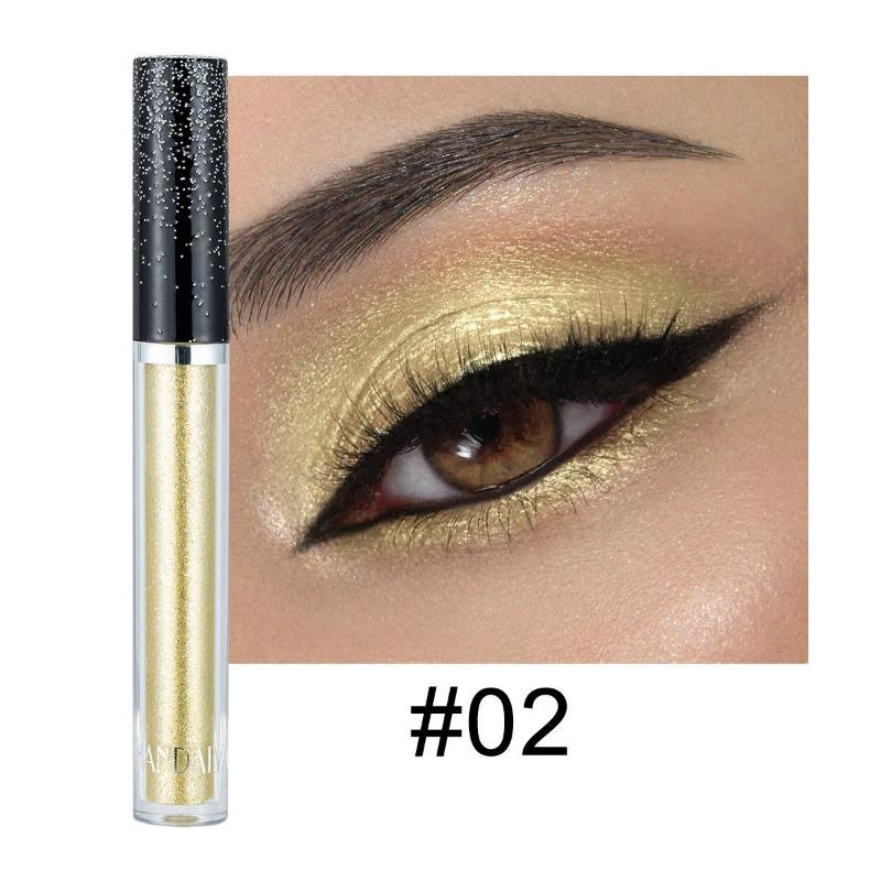 

HANDAIYAN 12 кольорів Single Diamond Liquid Eye Shadow Psychedelic Pearl Shiny Eye Shadow Liing Silkworm Tear Makeup 02