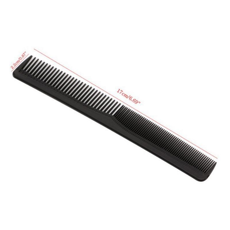 3pcs Hair Comb, Black Plastic Hairdressing Styling Fine Tooth Cutting Combs for Salon, Suits Most Kinds of Hair Types