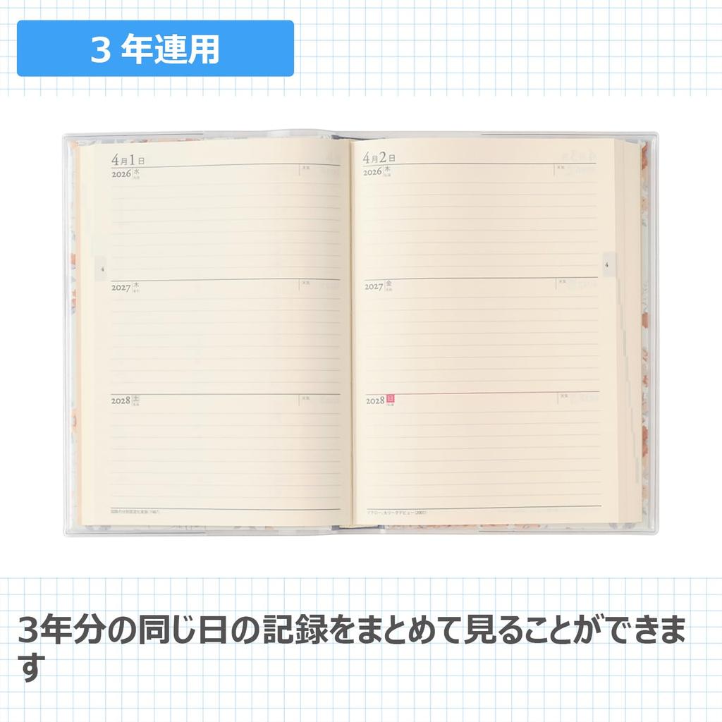Nolty Pagem 2026 A5 Memory Laura Ashley Arundel 8632 January Diary, 3-Year Use, (Starts 2026)