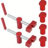 6Pcs Woodworking Adjustable Desktop Clip Steel Fast Fixed Clip Clamp Fixture Vise Benches Joinery Carpenter Tool for 20mm Hole