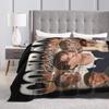 Team Conrad Fisher Flannel Blanket  Super Warm Throw Blanket for Couch Bed Travel Fluffy Bedspread Sofa Bed Cover
