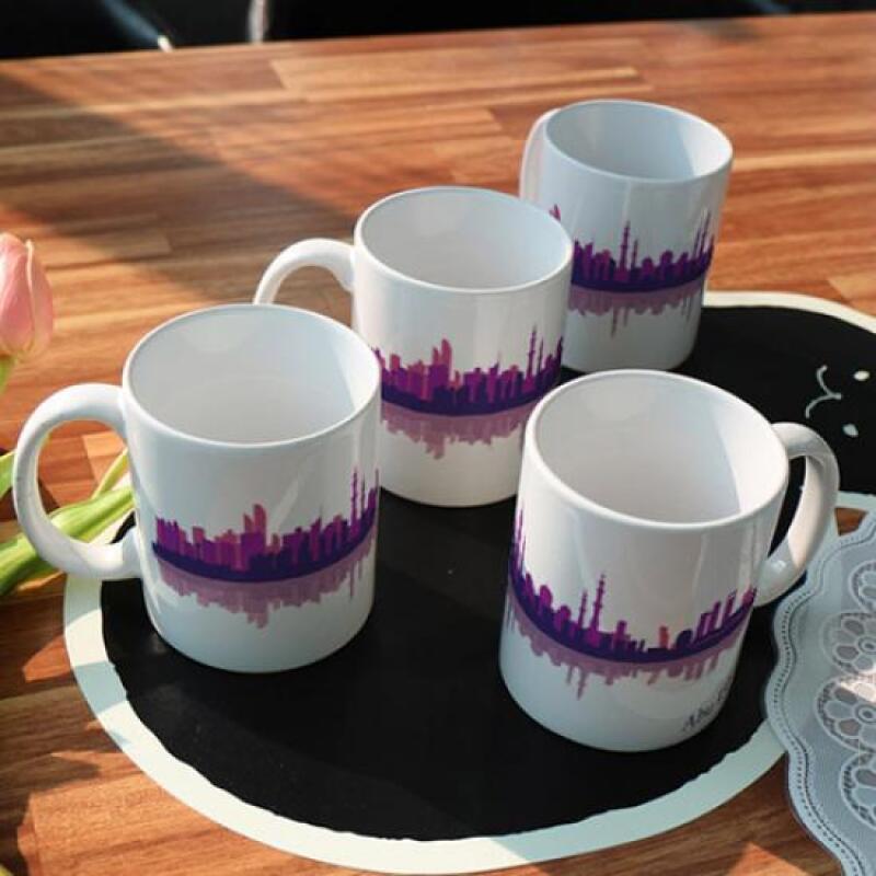 bh214-Design Mug 4-piece-Abu Dhabi, United Arab Emirates Travel