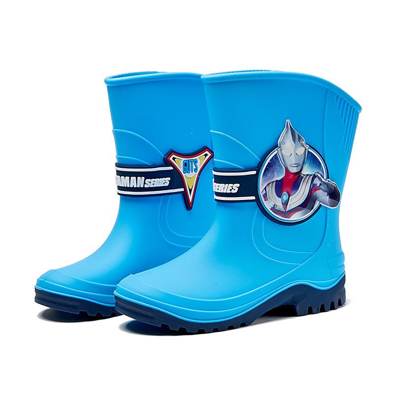 Tiga Children's Rain Boots Boys' Rain Boots Toddler Baby Lightweight Water Shoes Non-Slip Water Boots Kids' All-Season Rubber Shoes