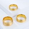 Glossy Tungsten Steel Ring for Women Men Wedding/Engagement Jewelry