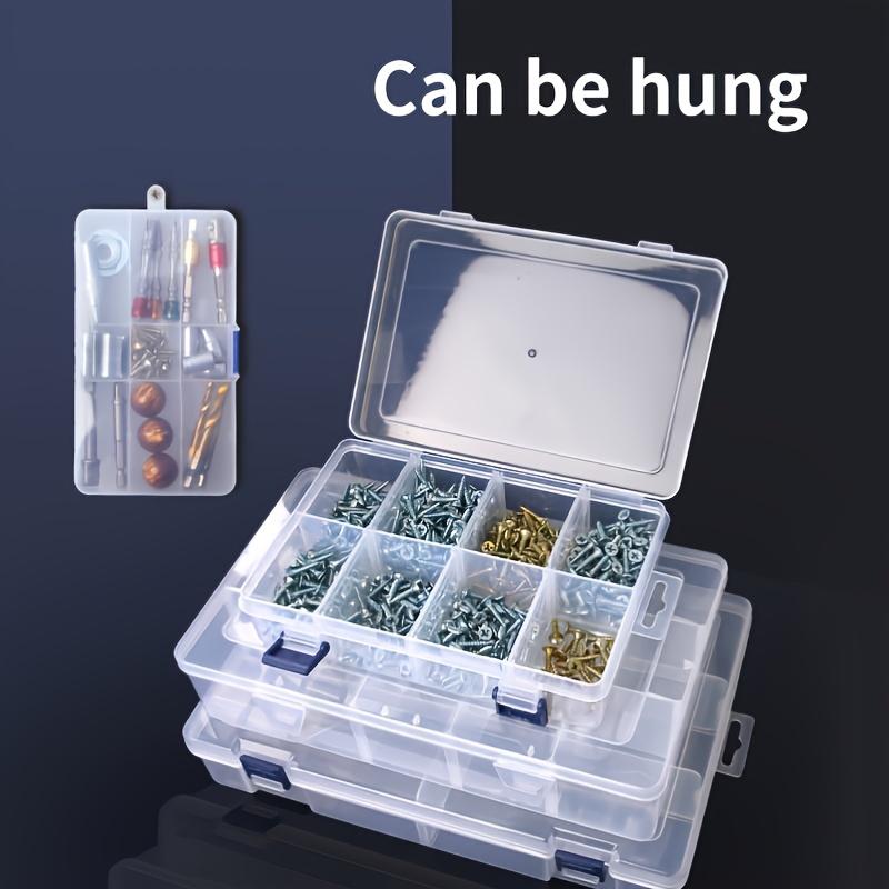 10 Grids Adjustable Transparent Plastic Storage Box for Small Component Jewelry Tool Box