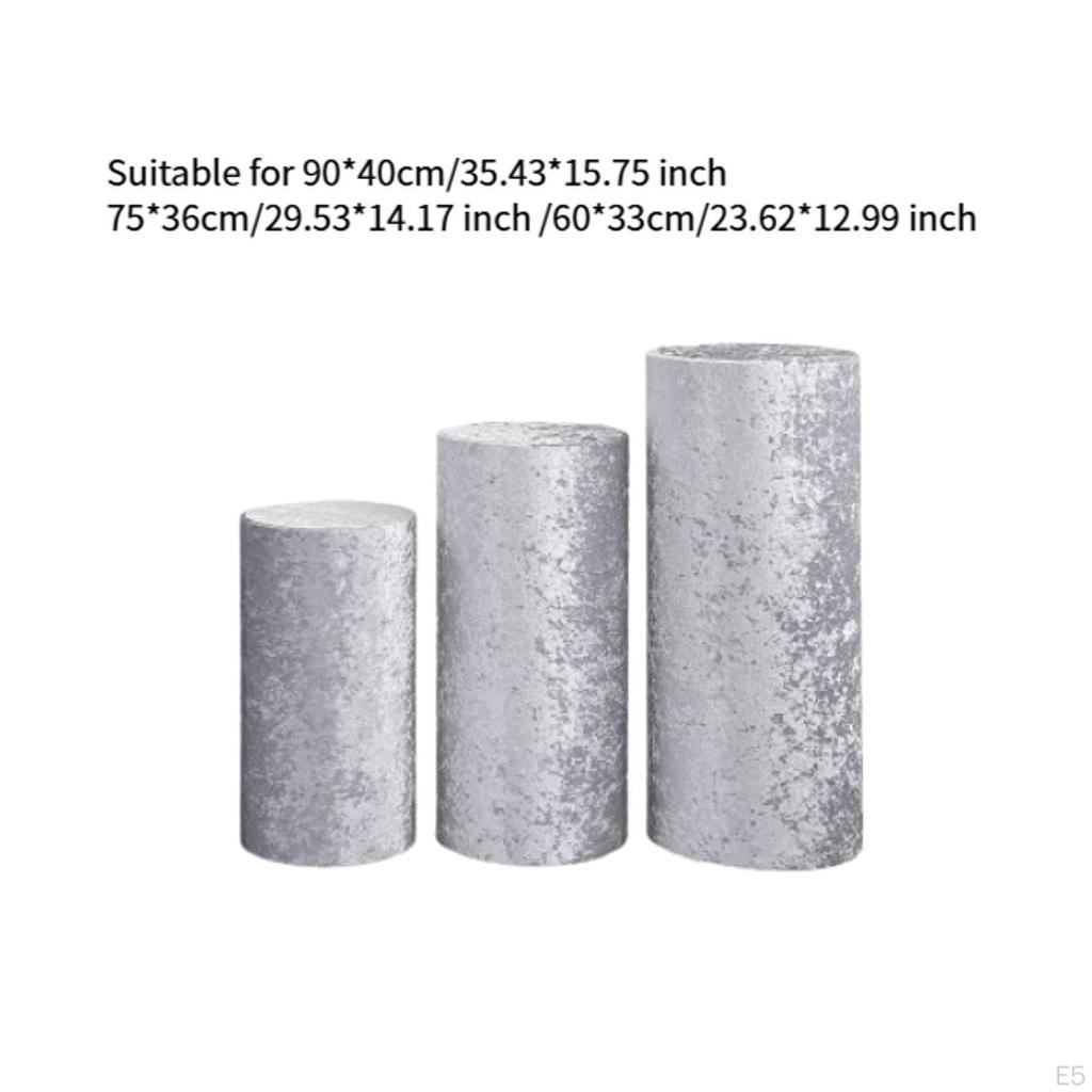 3 Pack Cylinder Stand Covers for Party Use