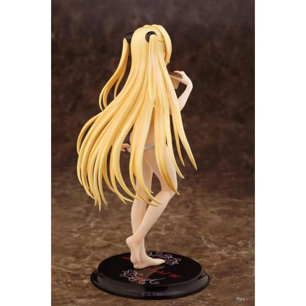23.5CM Anime To LOVEru Darkness Konjiki No Yami 1/7 Figure White Swimsuit Ver Standing Model Toy Doll Aciton Figure PVC