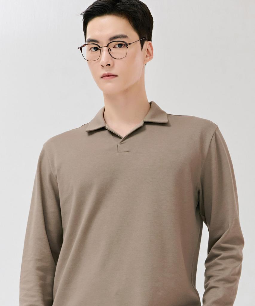 CHASECULT Men'S Open-Neck Collared T-Shirt-Dezk5106B0X