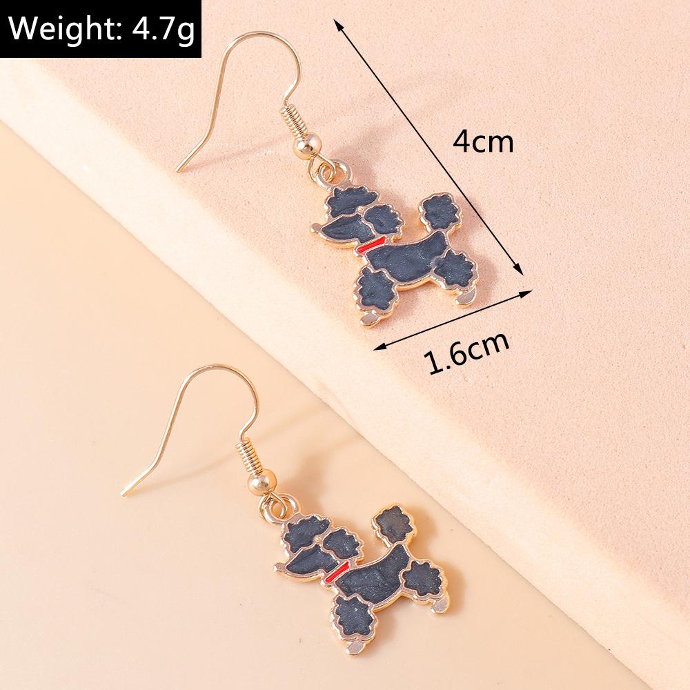 Cute Cartoon Animal Cat Dog Puppy Earrings for Women Dinosaur Drop Earrings Girls Party Holiday Jewelry Gifts